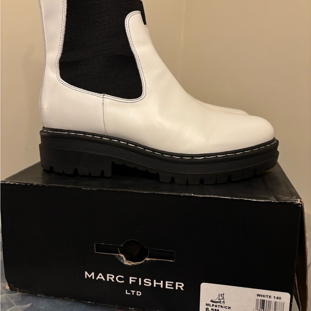 Marc Fisher Women's White Boots